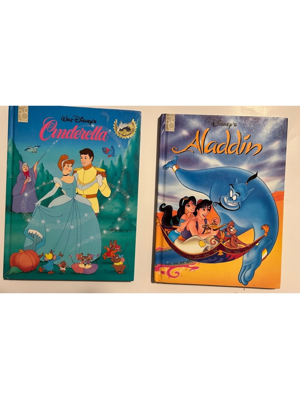 Disney Classic Series Hardcover Books: Cinderella & Aladdin